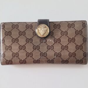 Gucci Coated Canvas Continental Wallet